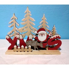 Vánoční dekorace - Xmas, dřevěná