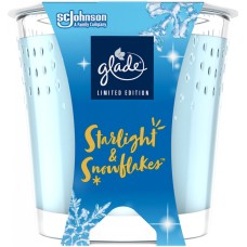Glade Starlight & Snowflakes vonná svíčka 129 g