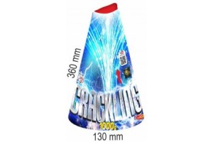 Pyrotechnika Vulkán 1000g - stříbrný práskající